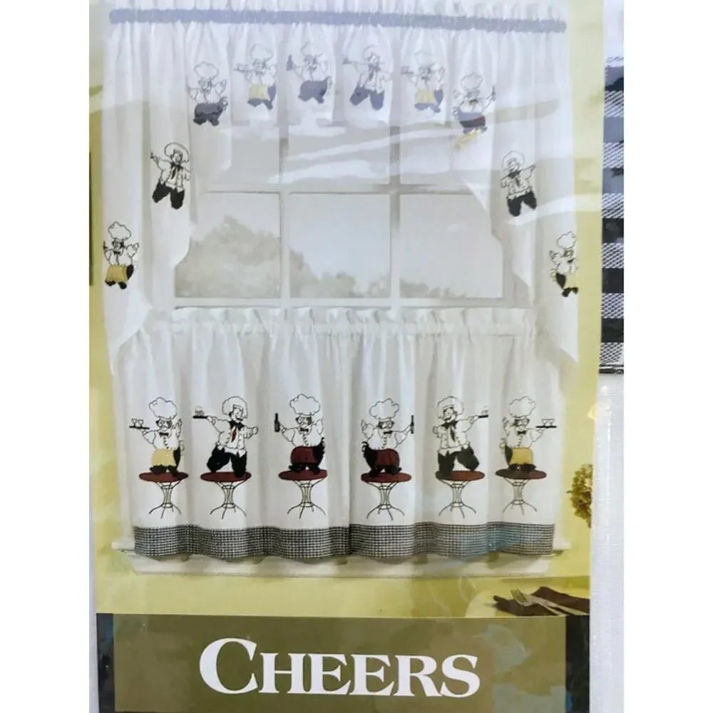 Lorraine Home Fashions Window Valance Set of 2 Cheers Design #337 60